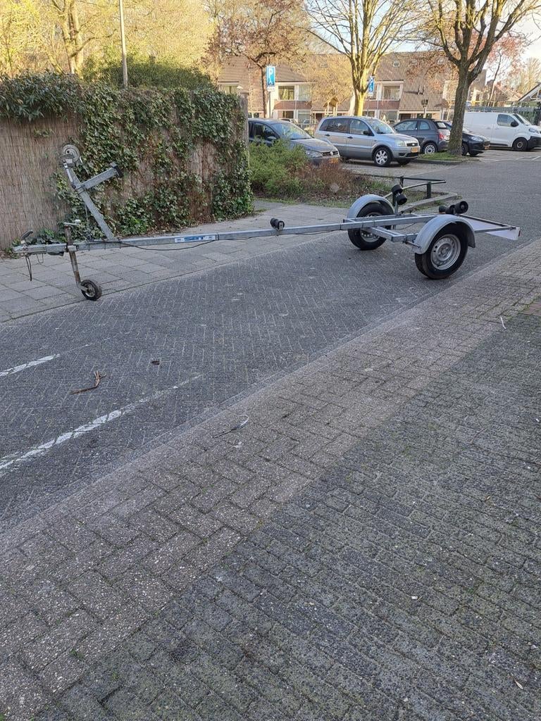 Te koop Zeer nette Boottrailer zie foto's, Ophalen, Gebruikt, Overige typen