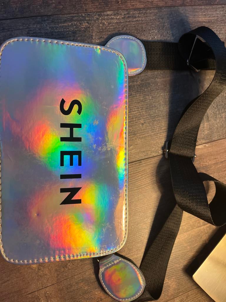SHEIN Regenboog Tasje - Holografische Crossbody Tas, Sieraden, Tassen en Uiterlijk, Tassen | Schoudertassen, Ophalen, Gebruikt