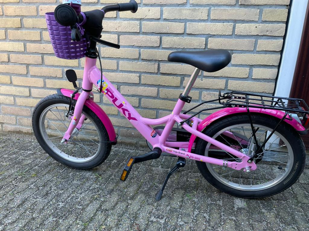 Puky Youke meisjesfiets rosé, Fietsen en Brommers, Ophalen, Puky, 16 inch, Handrem