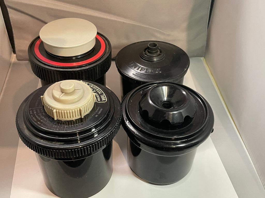 4x (of 13x?) Ontwikkeltank negatieven, instelbaar, Ophalen of Verzenden, Gebruikt, Doka-onderdelen