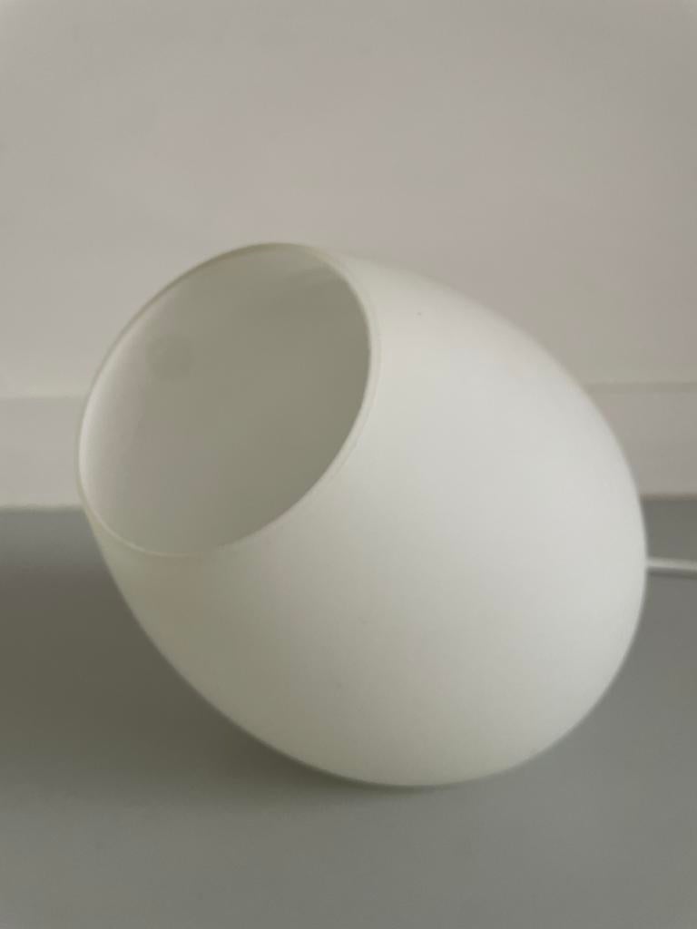 Mat glazen lamp organische vorm, Huis en Inrichting, Ophalen, Minder dan 50 cm