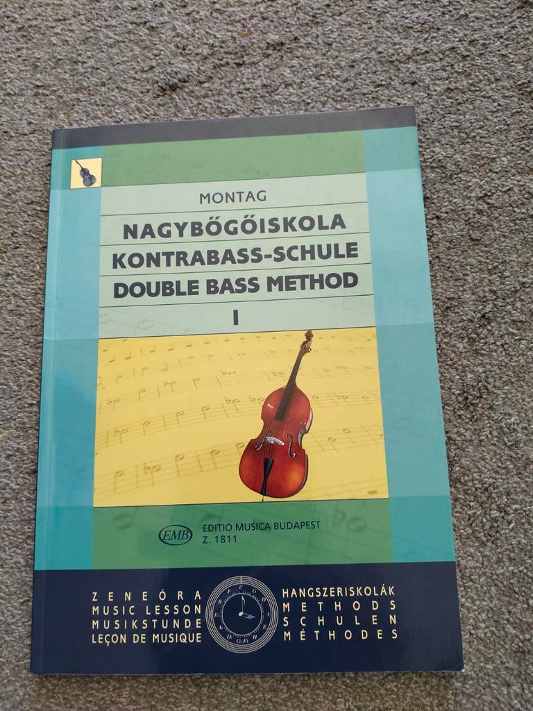 Double bass method  Montag Lajos, Ophalen of Verzenden, Zo goed als nieuw, Les of Cursus, Klassiek