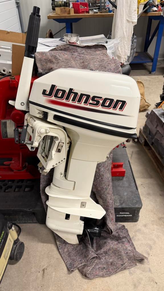 Johnson 15 pk buitenboordmotor, Ophalen of Verzenden, Gebruikt, Benzine, 10 tot 30 pk