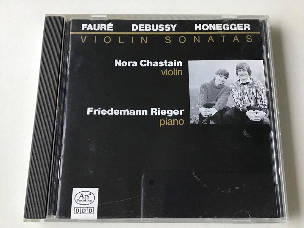 Fauré/ Debussy/ Honegger Violin Sonatas: Chastain & Rieger, Ophalen of Verzenden, Barok, Zo goed als nieuw, Kamermuziek