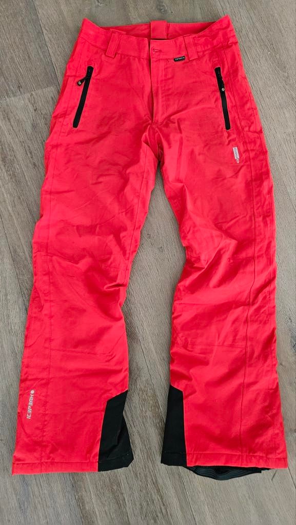 Icepeak rode skibroek jongens maat 46 (XS), Ophalen of Verzenden, Zo goed als nieuw, Broek