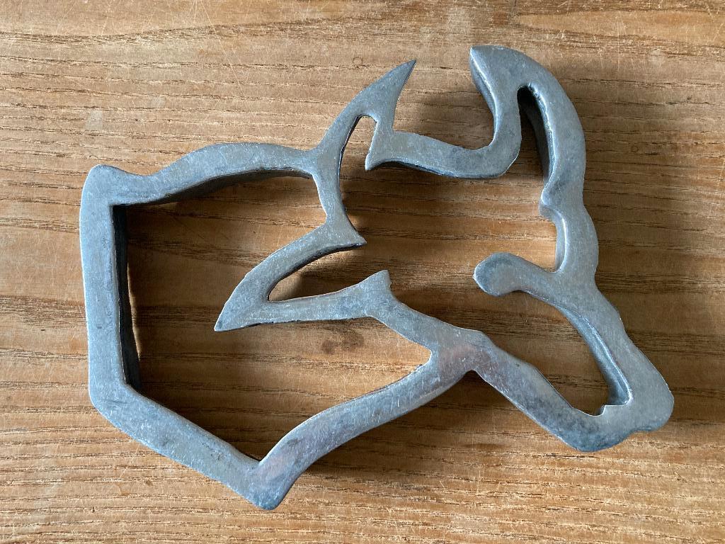Teun Kees Design - stier - aluminium onderzetter voor pannen, Huis en Inrichting, Woonaccessoires | Onderzetters, Ophalen of Verzenden