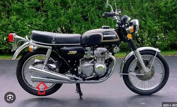 CB350f Uitlaat Rechts en Links onder NIEUW! (2507), Ophalen of Verzenden, Nieuw