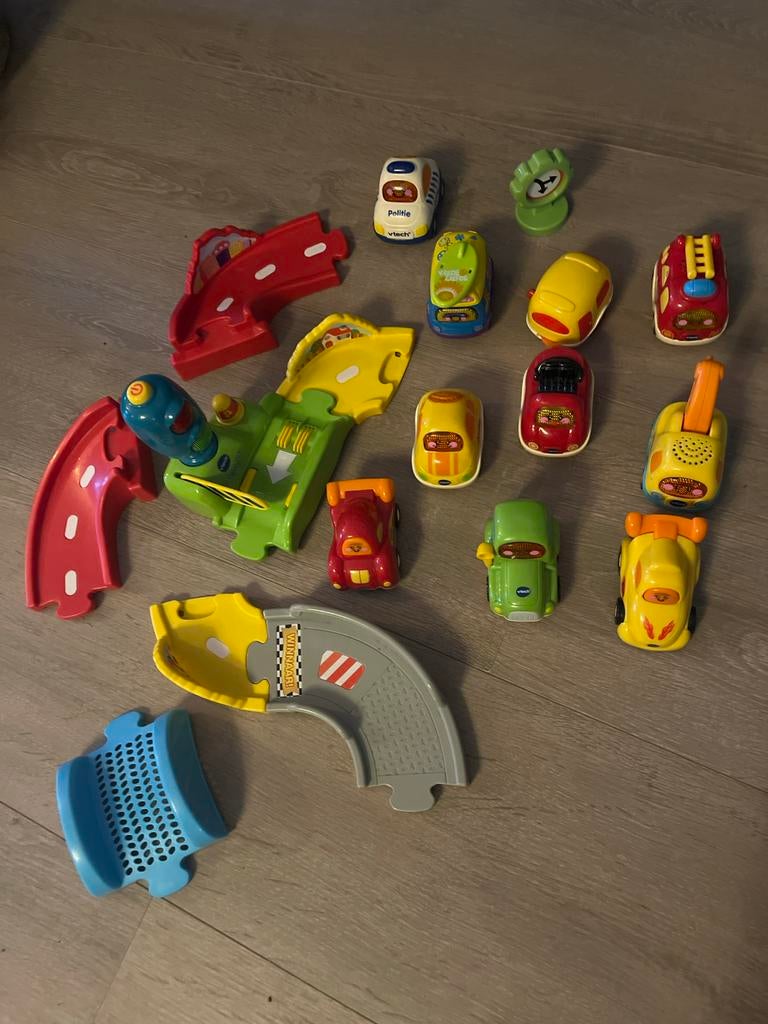 VTech Toet Toet Auto's Set met baandelen, Ophalen of Verzenden, Zo goed als nieuw, 2 tot 4 jaar