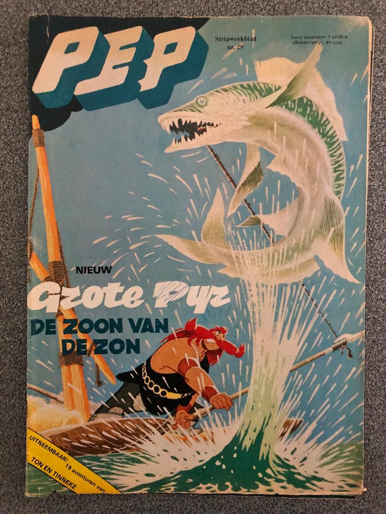 Weekblad Pep 1974 Nr 29, Boeken, Stripboeken, Gelezen, Eén stripboek, Ophalen of Verzenden