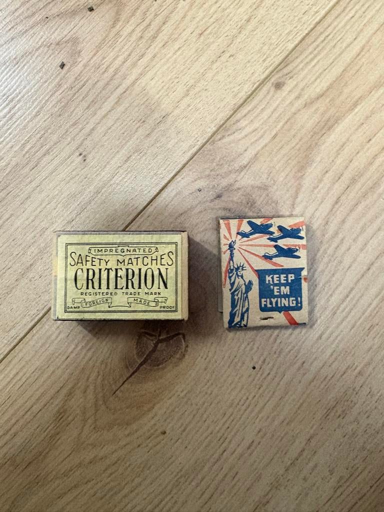 WWII Lucifers, Ophalen of Verzenden, Landmacht, Amerika, Overige typen