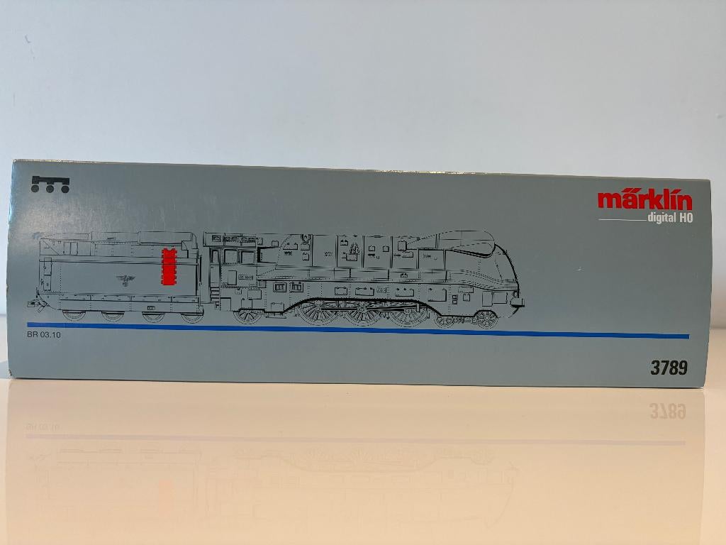 Marklin 3789, Gestroomlijnde lok, BR 03, DRG, TP II, Wisselstroom, Locomotief, Nieuw, Ophalen of Verzenden