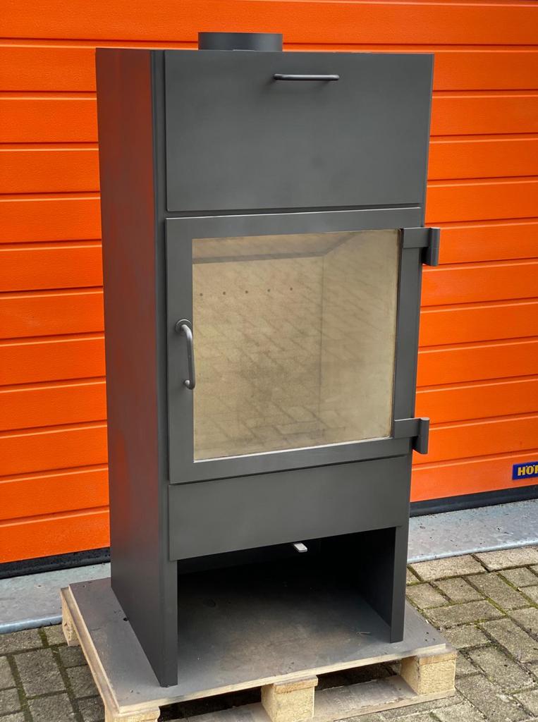 Dik Geurst Lars 1300 (gebruikte) vrijstaande houtkachel 14kW, Ophalen, Gebruikt, Houtkachel, Vrijstaand