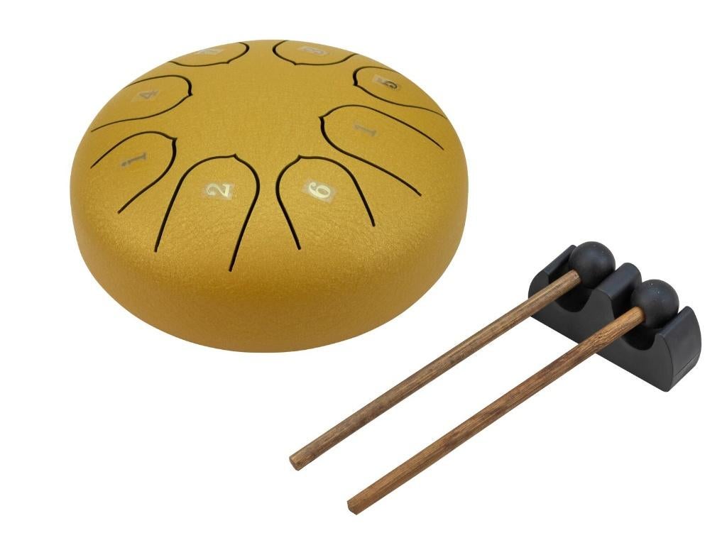 DIMAVERY TD-8 Steel Tongue Drum gold, ., Nieuw, Ophalen of Verzenden, Melodische percussie
