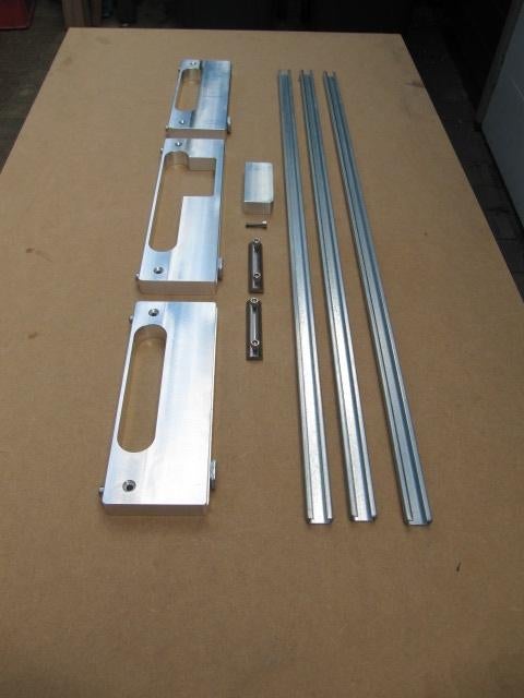 Set alu freesmallen S2 sluitkommen + rail, Doe-het-zelf en Verbouw, Ophalen of Verzenden, Nieuw