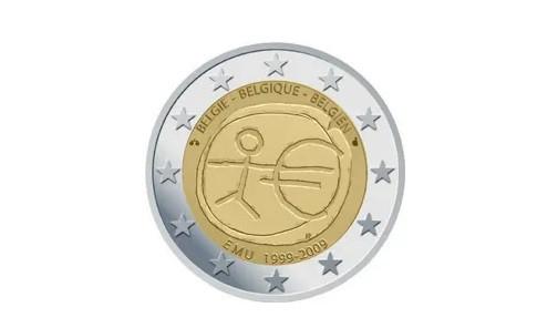 België 2 Euro 10 Jaar EMU 2009	2,25, Ophalen of Verzenden, België, 2 euro