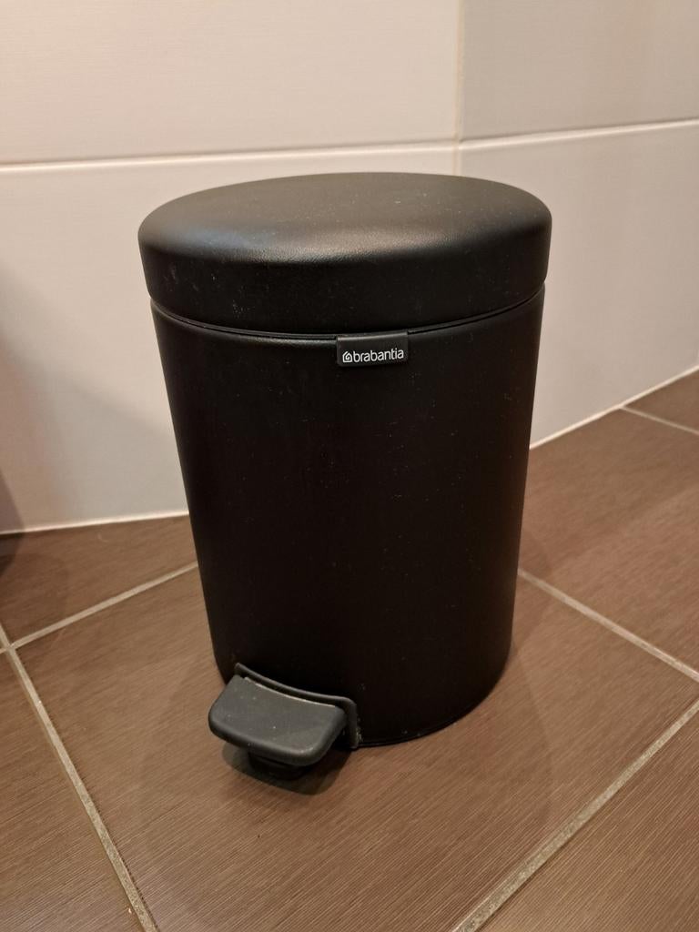 Brabantia prullenbakje 5 Liter, Huis en Inrichting, Woonaccessoires | Prullenbakken, Ophalen, Gebruikt, Met pedaal, Minder dan 10 liter