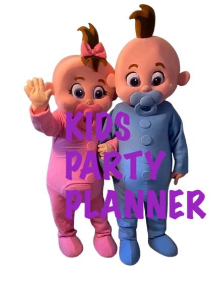 Mooie Gender Reveal mascotte meisje en jongen op je feestje?, Hobby en Vrije tijd, Feestartikelen | Verhuur, Ophalen, Zo goed als nieuw