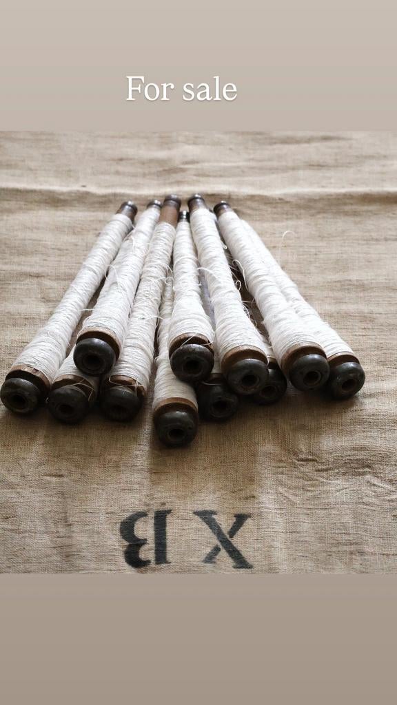 Oude houten klossen / spoelen nu 11 st voor 35,-, Antiek en Kunst, Ophalen