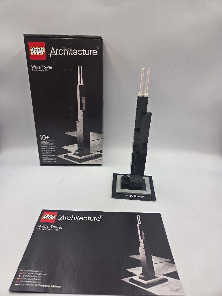 Lego Architecture 21000 Willis Tower, Ophalen of Verzenden, Zo goed als nieuw, Complete set, Lego