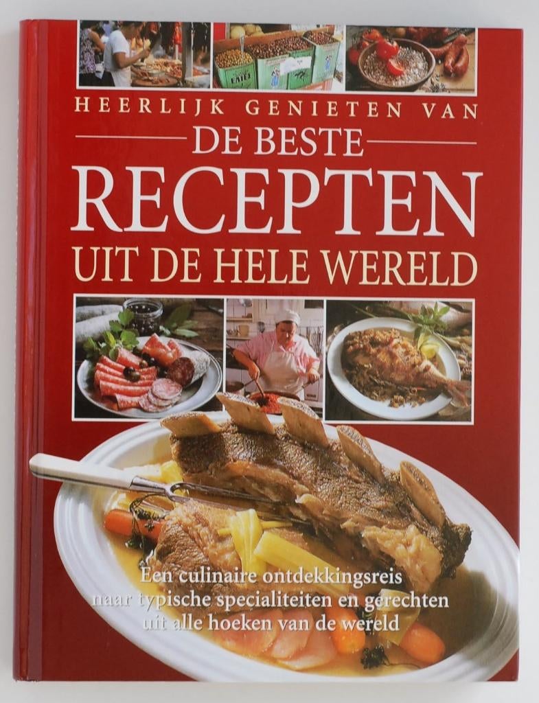 De beste recepten uit de hele wereld (2001), Boeken, Verzenden, Zo goed als nieuw