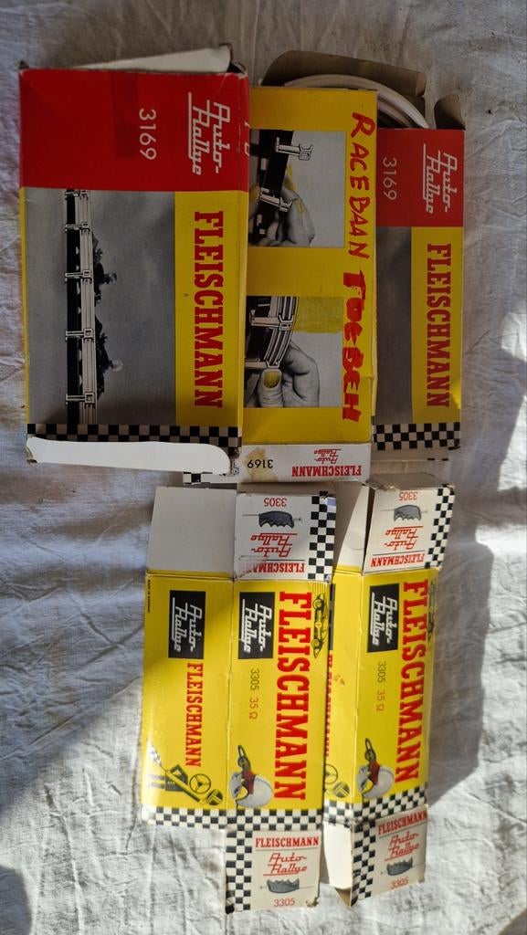 Fleischmann model auto race baan vangrail, Ophalen of Verzenden, Zo goed als nieuw, Gelijkstroom, Fleischmann