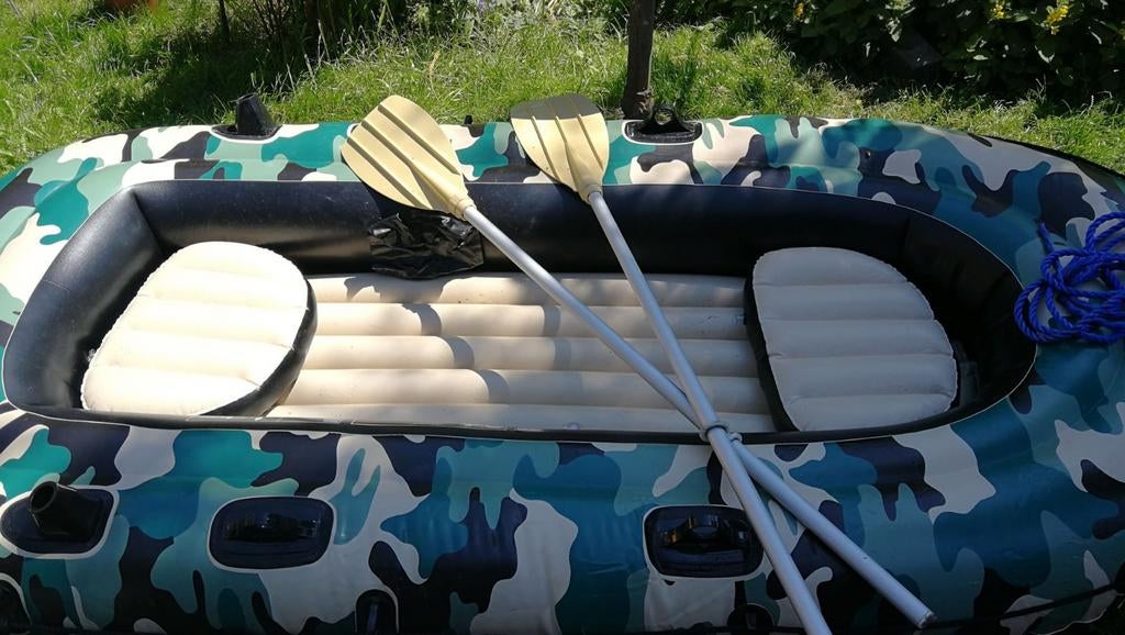 Rubberen opblaasbare roeiboot, Watersport en Boten, Kano's, Ophalen, Opblaasbaar, Overige typen, Twee personen