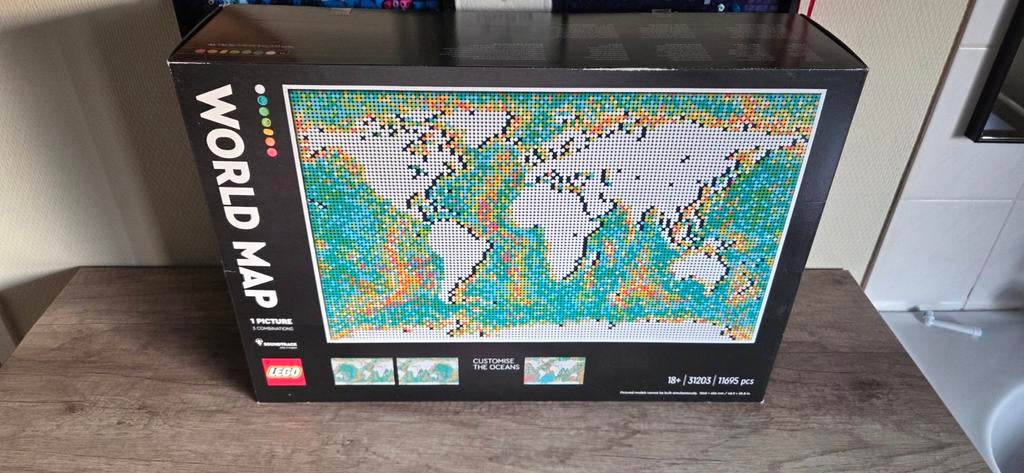LEGO Art Wereldkaart 31203 - Nieuw in doos, Ophalen of Verzenden, Nieuw, Complete set, Lego