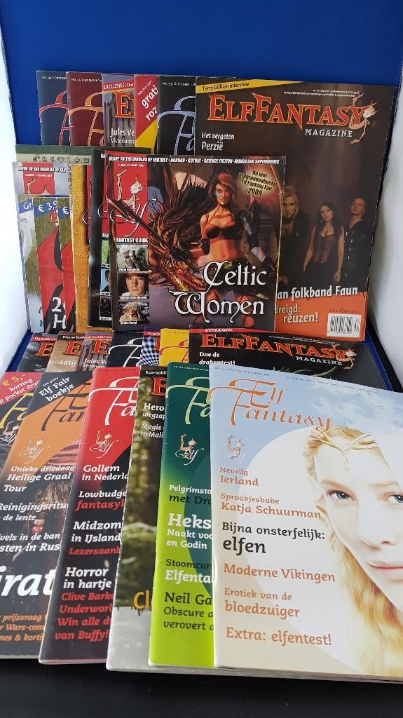 Elf Fantasy Magazine tijdschrift. 25 stuks 2002-2009. 7B8, Ophalen of Verzenden, 1980 tot heden, Knipsel(s)