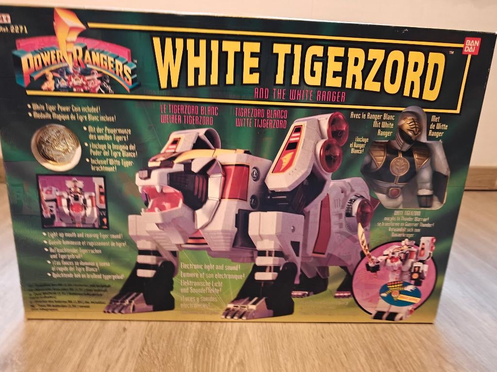 Mighty Morfin Power Rangers White Tigerzord, Ophalen of Verzenden, Gebruikt