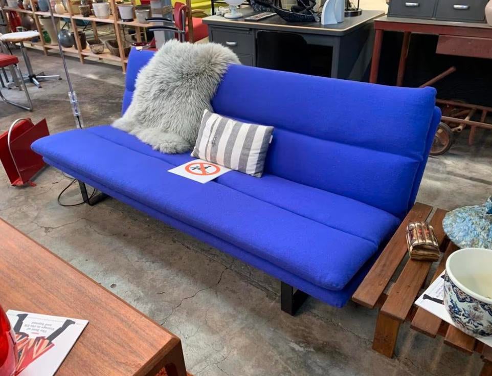 Bank blauw paarse model C683 van Kho Liang Ie voor Artifort, Huis en Inrichting, Banken | Bankstellen, Ophalen of Verzenden