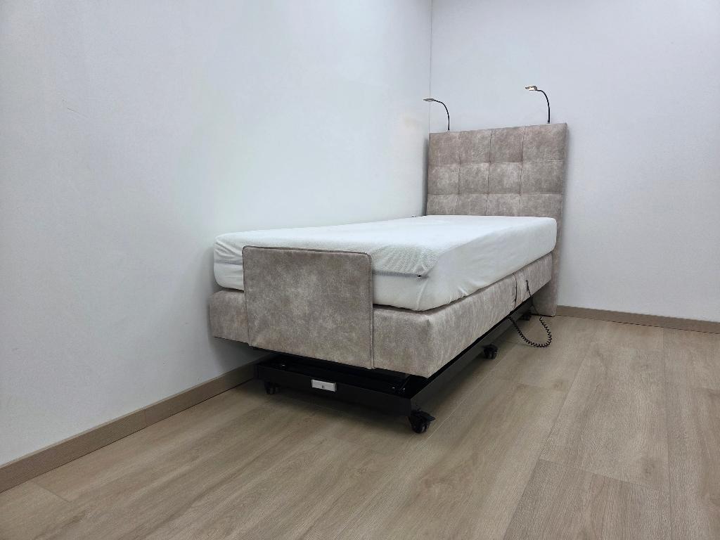 boxspring zorg bed - hoog-laag bed - Op sta hulp - thuiszorg, Thuiszorgbed Voordeel, 90 cm, Eenpersoons, Ophalen of Verzenden