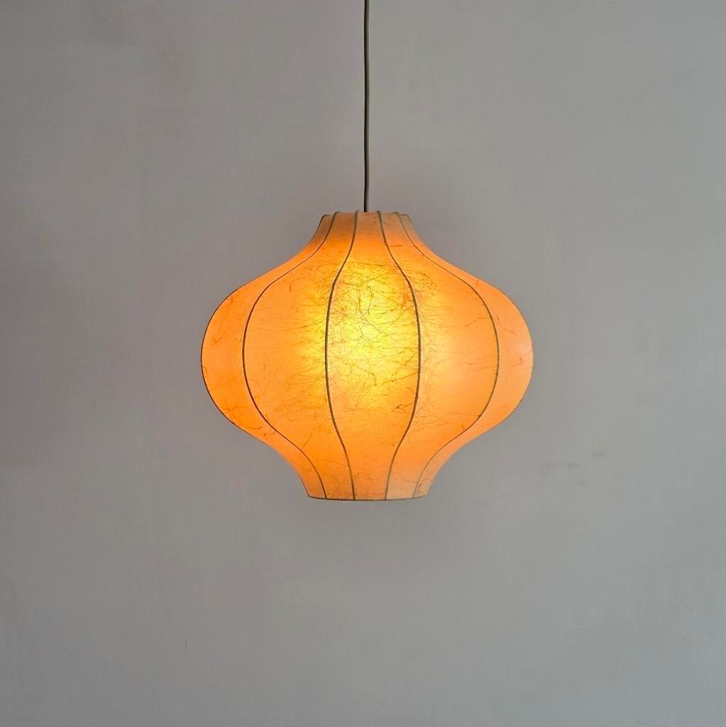 Vintage Cocoon Hanglamp van Goldkant – Duits 1970s, Ophalen of Verzenden