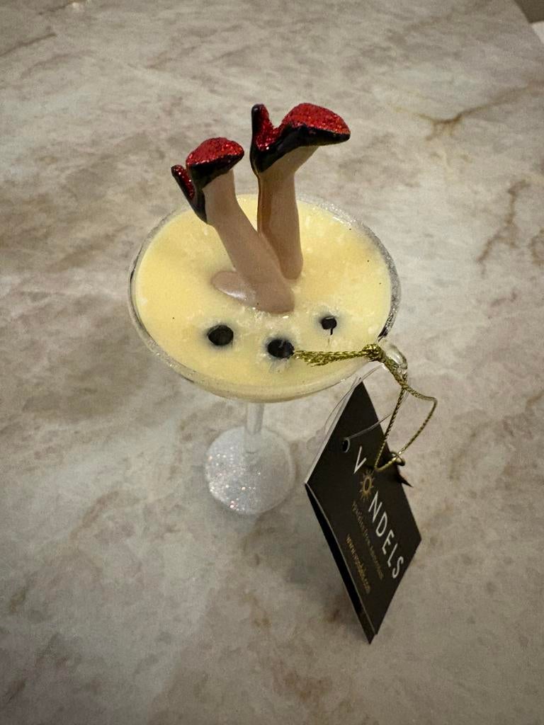 Nieuw VONDELS espresso martini high heels kerstornament, Ophalen of Verzenden, Nieuw