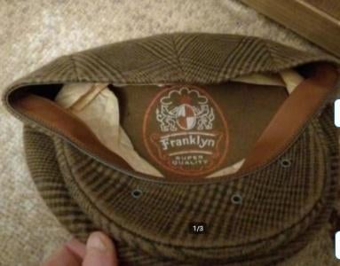 NIEUW flat cap pet FRANKLYN Bruin Scotch Ruiten 56 verkleurd, Verzenden, Nieuw, Franklin, Pet