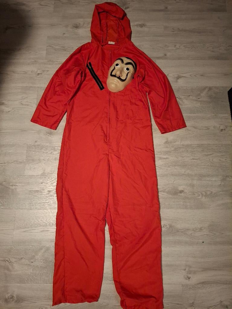 La casa de papel kostuum, Maat 52/54 (L), Carnaval, Ophalen of Verzenden, Zo goed als nieuw