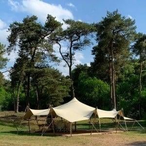 Stretchtent te koop: 10x15 meter, extra zwaar doek!, Ophalen, Gebruikt, Opvouwbaar, Overige typen