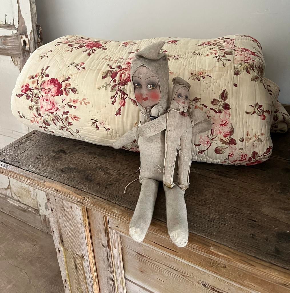 Brocante boutis, plaid, deken, sprei, Antiek en Kunst, Ophalen of Verzenden