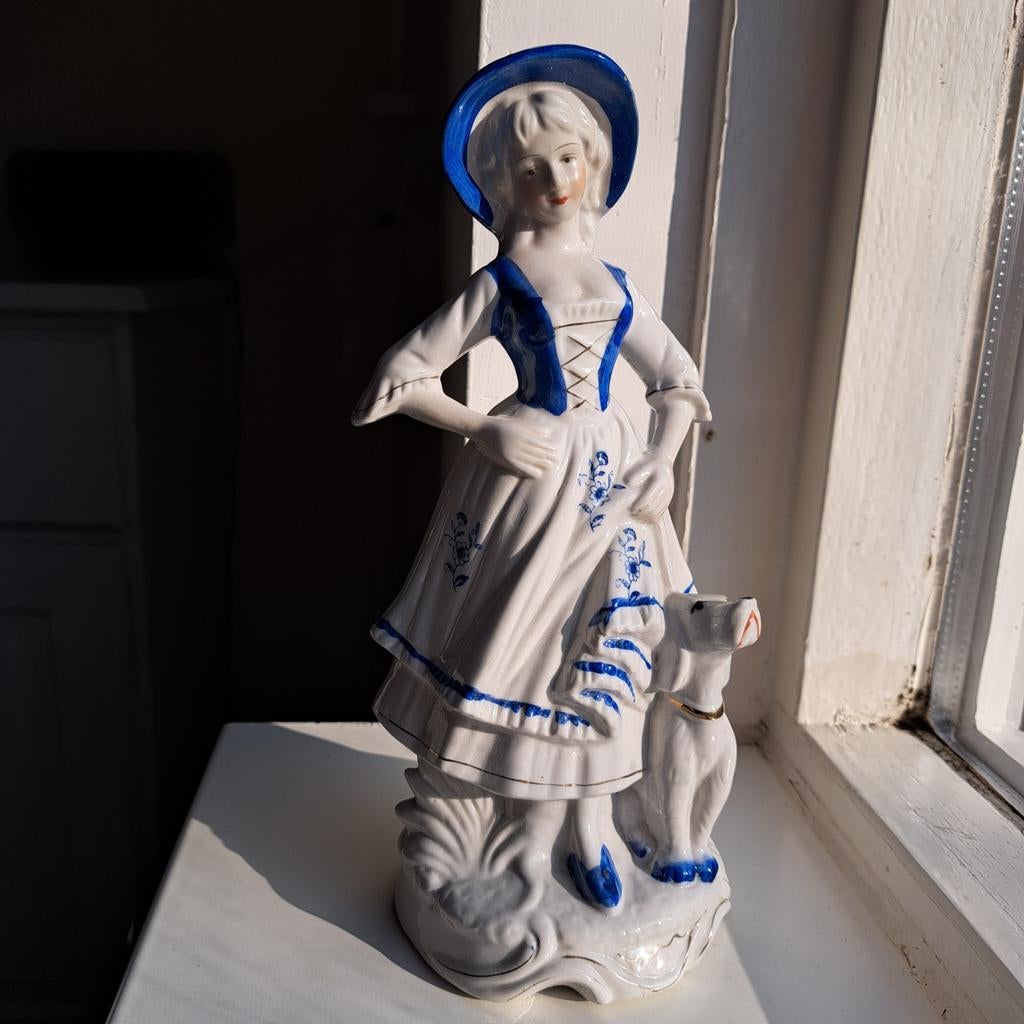 Porselein beeld Leonardo Collection, Verzamelen, Beelden en Beeldjes, Gebruikt, Mens, Ophalen of Verzenden