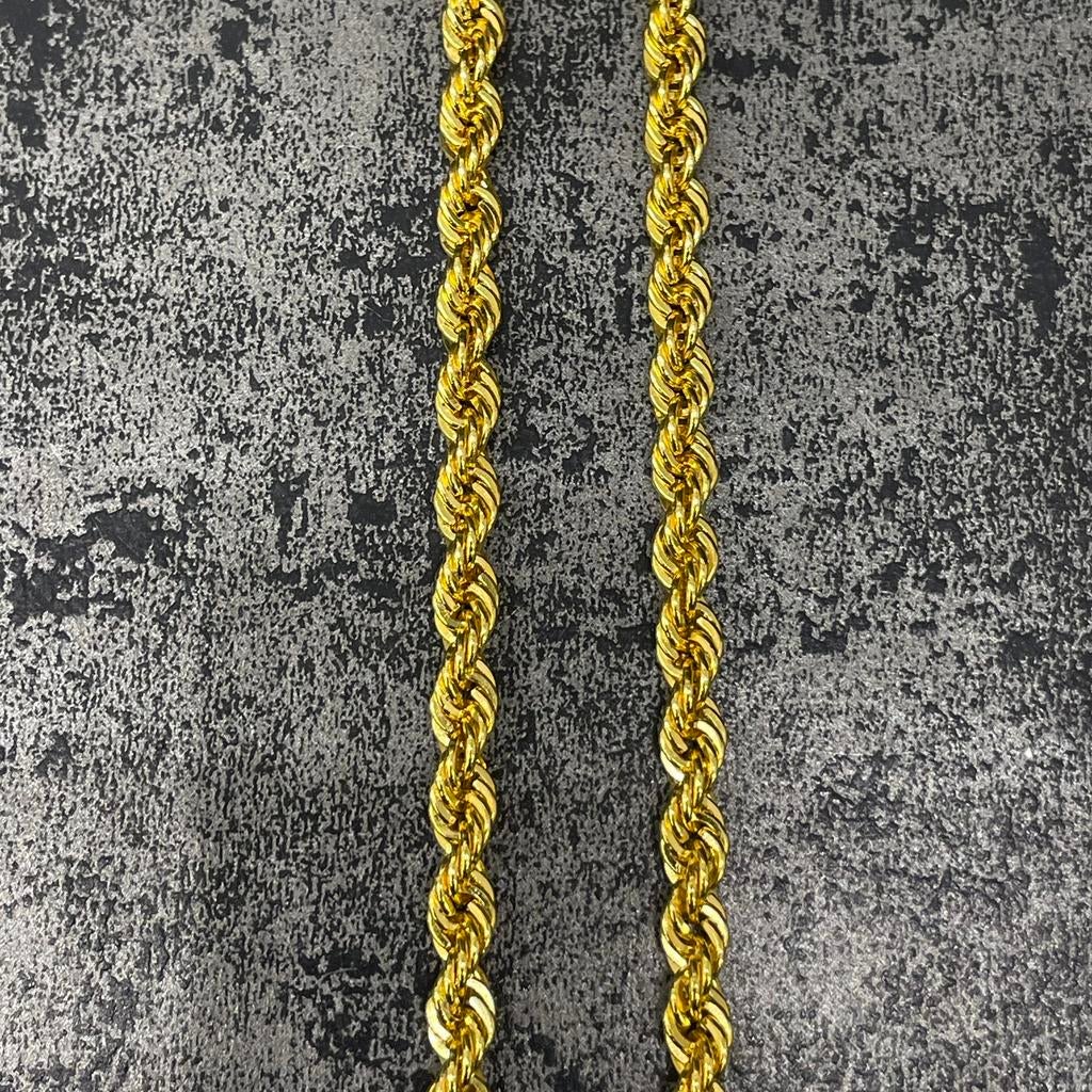 14k gouden rope ketting, Ophalen of Verzenden, Nieuw, Goud, Goud