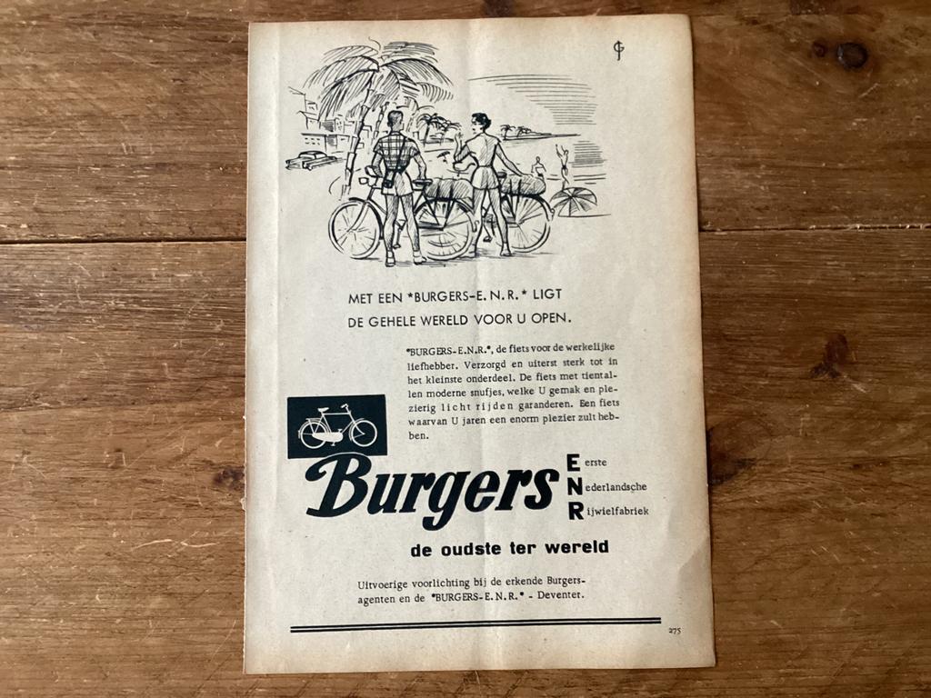 BURGERS FIETSEN, Ophalen of Verzenden, Zo goed als nieuw
