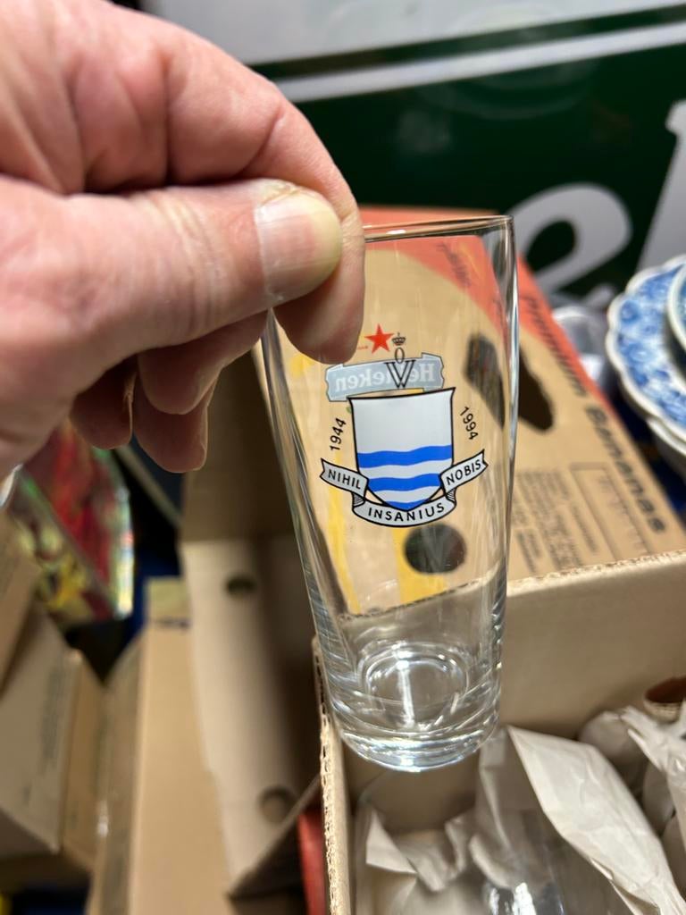 Heineken fluitje dubbeldruk, Verzamelen, Ophalen, Zo goed als nieuw, Bierglas