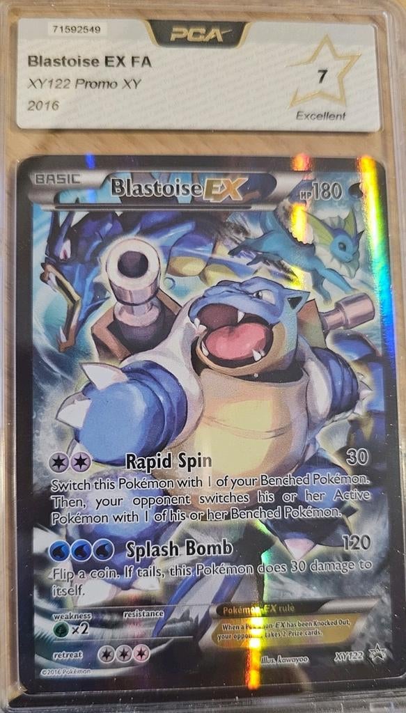 Pokemon Blastoise EX Red & Blue Coll. Black Star Full pca 7, Hobby en Vrije tijd, Verzamelkaartspellen | Pokémon, Ophalen of Verzenden