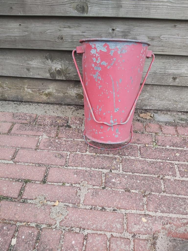 Oude blusemmer brandweer emmer in goede staat, Ophalen of Verzenden