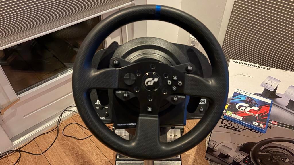 Thrustmaster T300RS GT Edition + TH8A shifter + GT7, Ophalen of Verzenden, Zo goed als nieuw