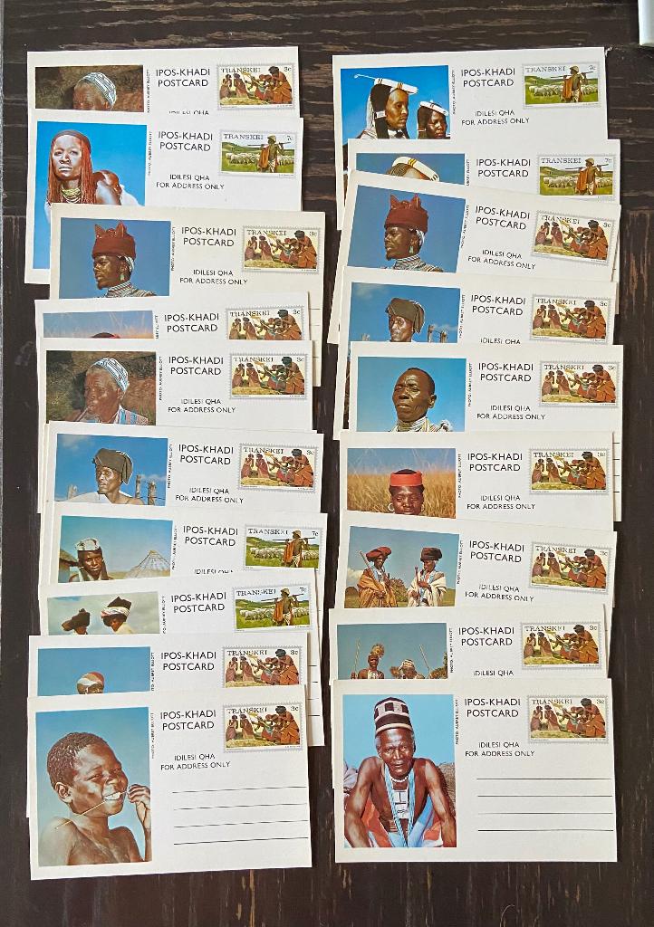 Transkei Postkaarten onbeschreven. (M445), Verzenden, Zuid-Afrika, Postfris