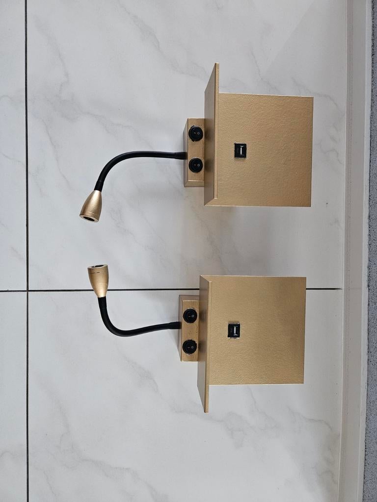 Nieuwe Qazqa Goudgespoten Lampen met USB, Ophalen of Verzenden, Nieuw, Metaal, Modern