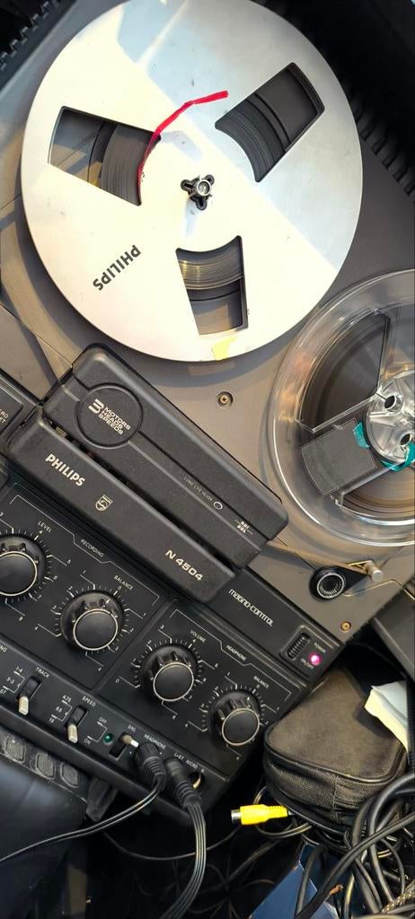 BandRecorder Phillips N4504, Ophalen of Verzenden, Bandrecorder, Met stofkap