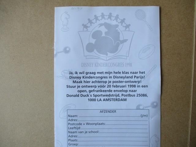adv9722 donald duck weekblad bijlage 111, Eén stripboek, Ophalen, Gelezen