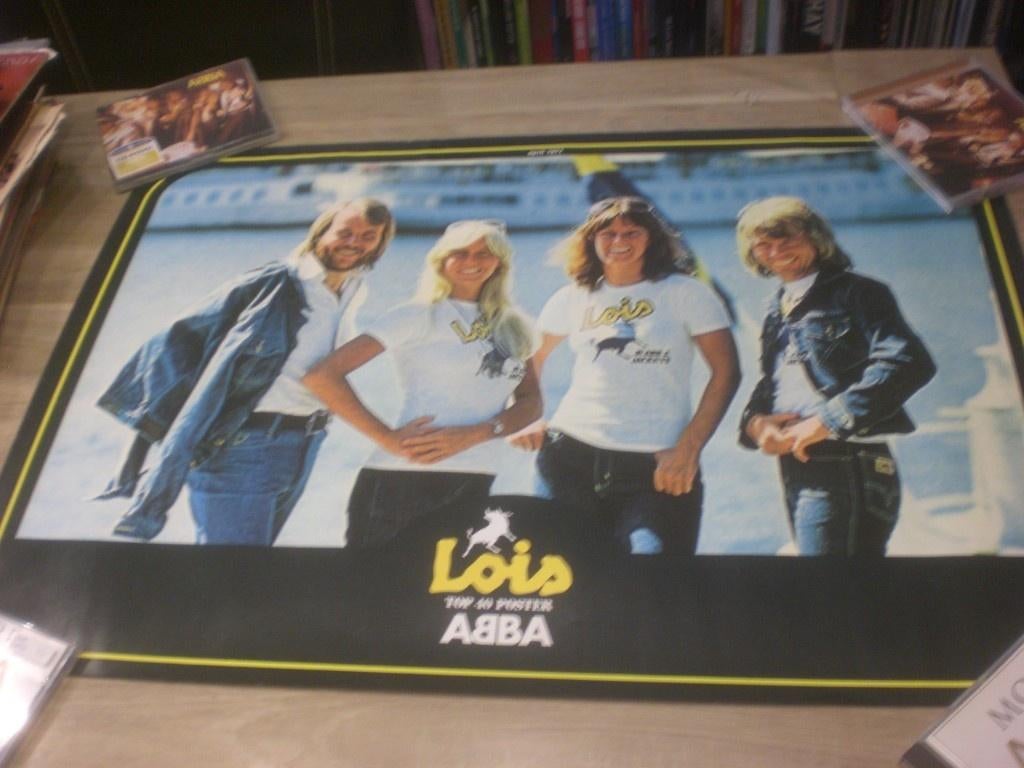 ABBA Originele LOIS Poster 1977, Verzamelen, Muziek, Artiesten en Beroemdheden, Ophalen of Verzenden, Zo goed als nieuw, Poster, Artwork of Schilderij
