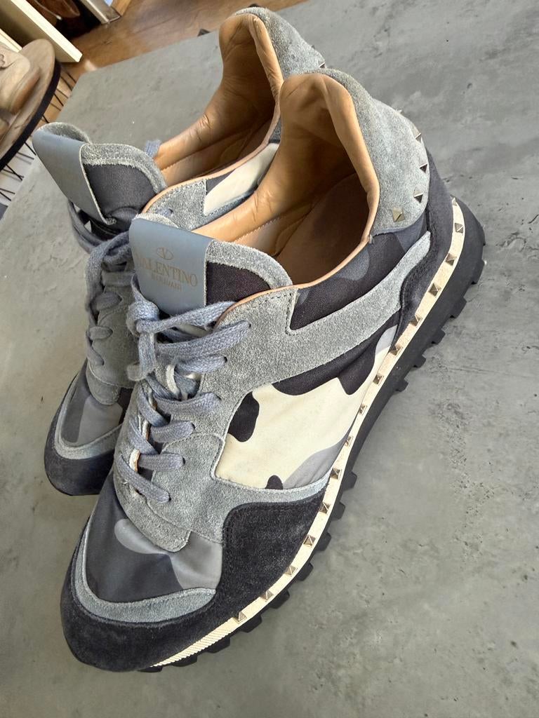 Valentino Garavani Rockrunner Camouflage Sneakers Maat 44, Ophalen of Verzenden, Gedragen, Overige kleuren, Sneakers of Gympen